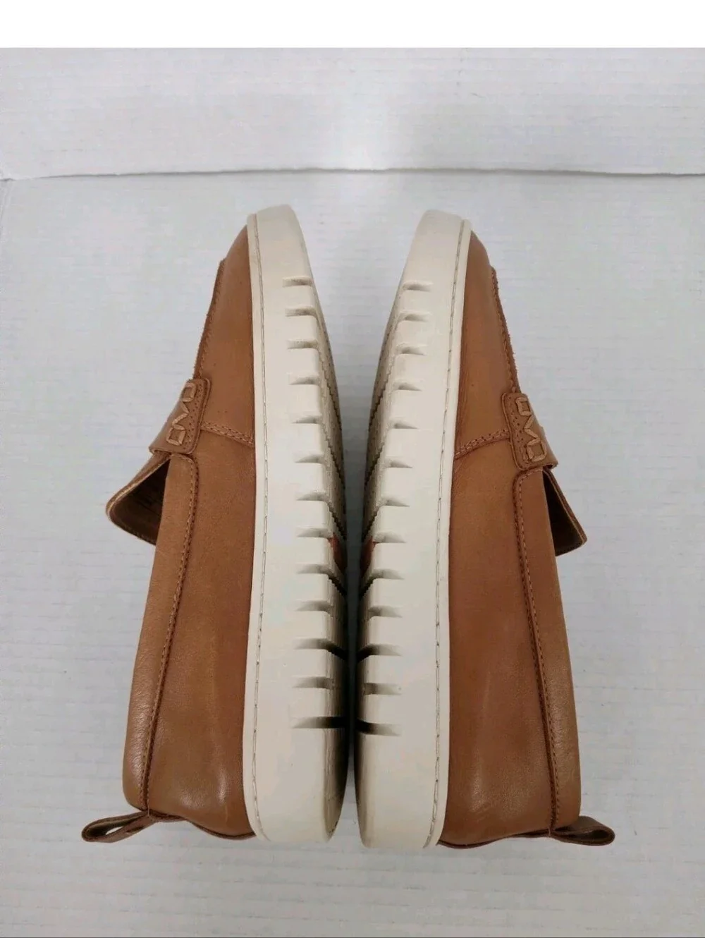 Vionic Uptown Loafers Camel Tan Leather Shoes Women's Size 8.5 Slip on